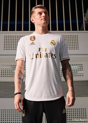 Real Madrid have released their new home strip, which features gold detailing reminiscent of the kit they wore in their LaLiga-winning campaign in 2011/12.
