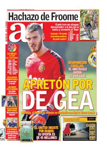 Las portadas de AS de julio