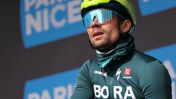 Primoz Roglic, en una de las presentaciones de Par¨ªs-Niza.