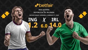 Inglaterra vs. República de Irlanda: horario, dónde ver, pronósticos y clasificación