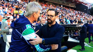 Pellegrini y Bordalás, en un duelo pasado.