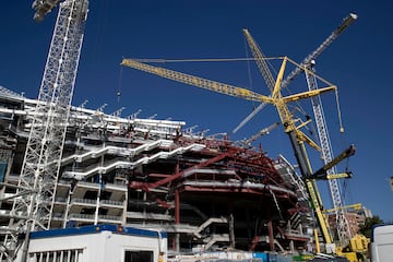 Así avanzan las obras del Santiago Bernabéu