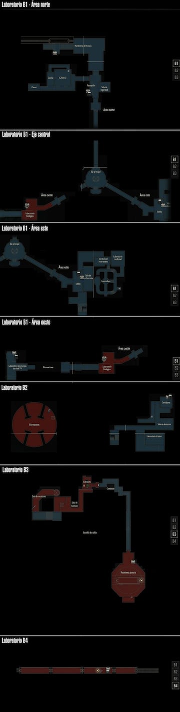 Mapa completo del laboratorio