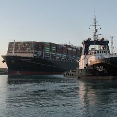 El 'Ever Given' restablece el tráfico en el Canal de Suez