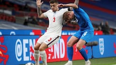 Trippier, en el encuentro ante Islandia.