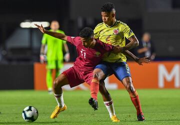 La Selección Colombia clasifica a octavos de final después de un cerrado partido contra Qatar en el estadio de Sao Paulo, Morumbí.