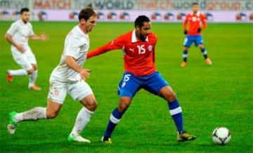 Serbia, 2012: El último duelo de Borghi al mando de la Roja fue ante los europeos, que vencieron sin apelaciones por 1-3 a Chile. 