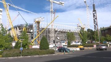 El elemento que marca el límite del nuevo Bernabéu se ha fijado y da una pista de cuánto medirá