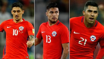 Los futbolistas que destacaron en el magro 2017 de la Roja