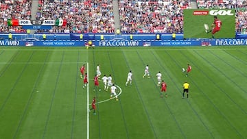 El VAR anuló un gol a Portugal