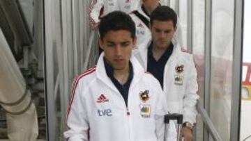 Jes&uacute;s Navas y Juan Mata.
 