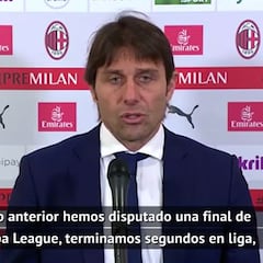 Conte, tras el Milan-Inter: "La ambición del Inter es siempre ganar"
