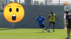 Ansu Fati disrespecting elder Vidal during Barça training