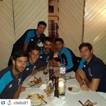 Los futbolistas en las concentraciones