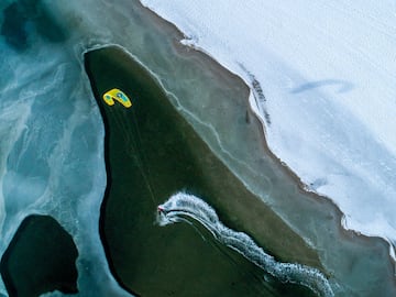 Babette van de Vis, kitesurf. 