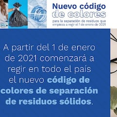 Negro, blanco y verde: ¿qué residuos hay que depositar en cada caneca a partir de 2021?