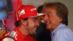  Luca di Montezemolo junto a Fernando Alonso en un gran premio de este a&ntilde;o. 