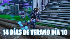 Fortnite 14 días de verano día 10: cohetes pirotécnicos, y Estructuras estratégicas