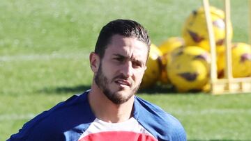 Koke, en una sesión con el Atleti.