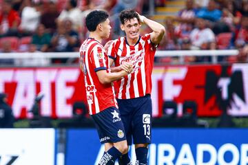 Jesus Orozco of Guadalajara during the 15th round match between Guadalajara and Pumas UNAM as part of the Liga BBVA MX, Torneo Apertura 2024 at Akron Stadium on November 02, 2024 in Guadalajara, Jalisco, Mexico.