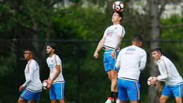 La Selección Colombia cumple su primer entrenamiento en New Jersey, previo al partido ante Perú por los cuartos de final de la Copa América Centenario.