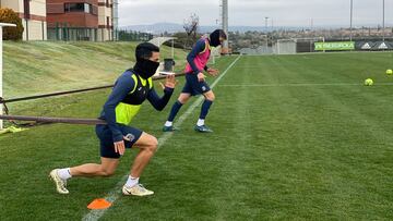 El Fuenlabrada se entrena en a Las Rozas