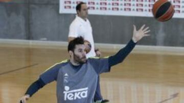 Rudy Fern&aacute;ndez, en un entrenamiento reciente.