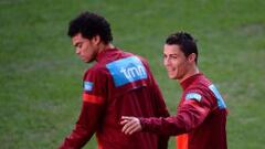 Cristiano y Pepe, con Portugal