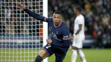 15/02/22 PARTIDO OCTAVOS CHAMPIONS LEAGUE PSG - REAL MADRID 
 ALEGRIA GOL 1-0 KYLIAN MBAPPE  PARIS SAINT GERMAIN 