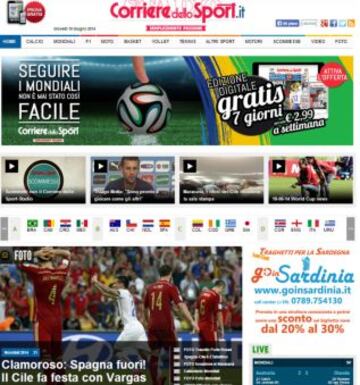Portadas de la prensa extranjera