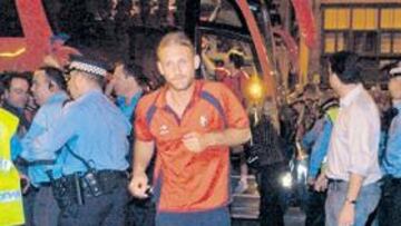 <b>NO QUIERE IRSE. </b>Delporte tiene ofertas para irse de Pamplona, pero confía en renovar.