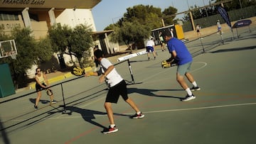 Partido de pickleball.