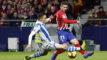 Lucas, en el partido ante la Real Sociedad.