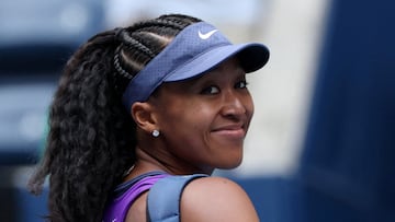 Tennis - U.S. Open - Flushing Meadows, New York, United States - August 28, 2025 Japan's Naomi Osaka celebrates after winning her second round match against Hailey Baptiste of the U.S. REUTERS/Mike Segar TPX IMAGES OF THE DAY