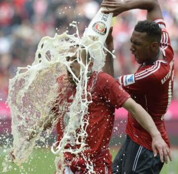 El Bayern celebra el título de campeón de la Bundesliga