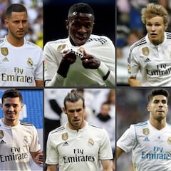 'Overbooking' en las bandas del Real Madrid: hay ocho jugadores