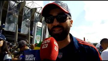 Viajó desde Brasil sólo para disfrutar de la NFL en México