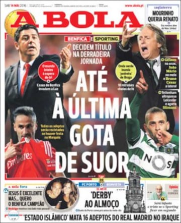 Portadas de la prensa mundial