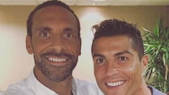 Ferdinand 'se cuela' en el hotel del Madrid y vacila a Cristiano
