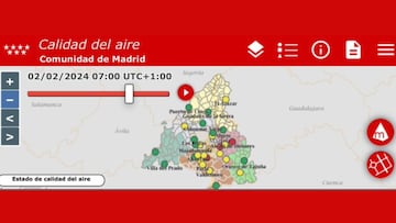 Madrid avisa de la llegada de una masa de aire africano hoy que puede afectar a la salud