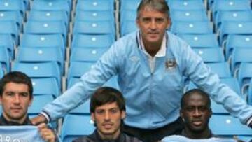 <b>REFUERZOS 2010-11. </b>Mancini fichó a estos cuatro jugadores por 132 millones, luego llegó Balotelli.