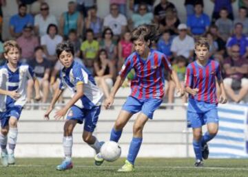 Partido de la final de los Alevines entre el Levante y el Espanyol. 