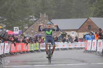 Marc Soler celebra su victoria en la cuarta etapa de la Ruta del Sur 2016.