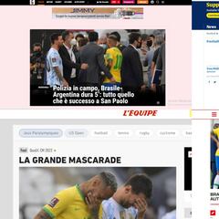 How the international press reacted to the embarrassment of the Brazil-Argentina match