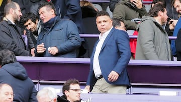 Ronaldo, en el palco del José Zorrilla.