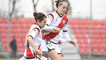 Auñón, que ha renovado con el Rayo Vallecano, y Eva Alonso, que abandonó el club madrileño este verano tras cumplir contrato.