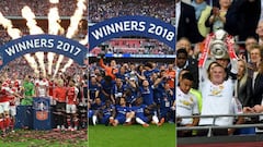 Los ganadores de las últimas 10 ediciones de la FA Cup