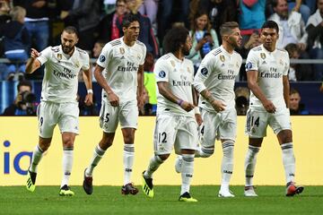 Benzema empató el partido. 1-1.