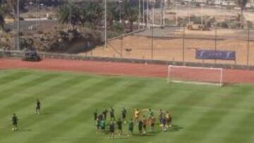 Entrenamiento del Sporting de Gijón