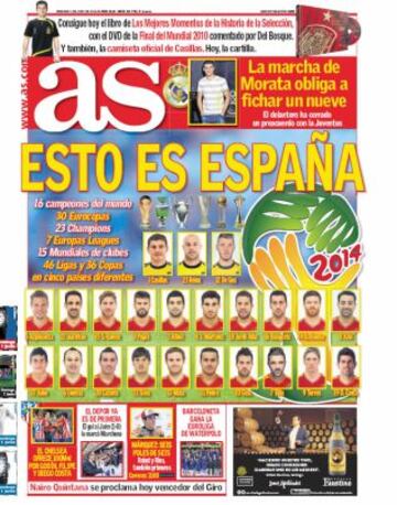 Las portadas de AS de junio